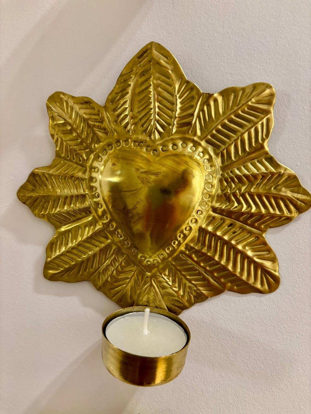 Ex-voto en laiton - Bougeoir