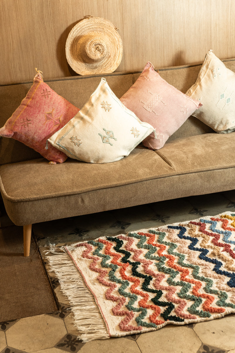 Tapis Boucherouite - Zigzag