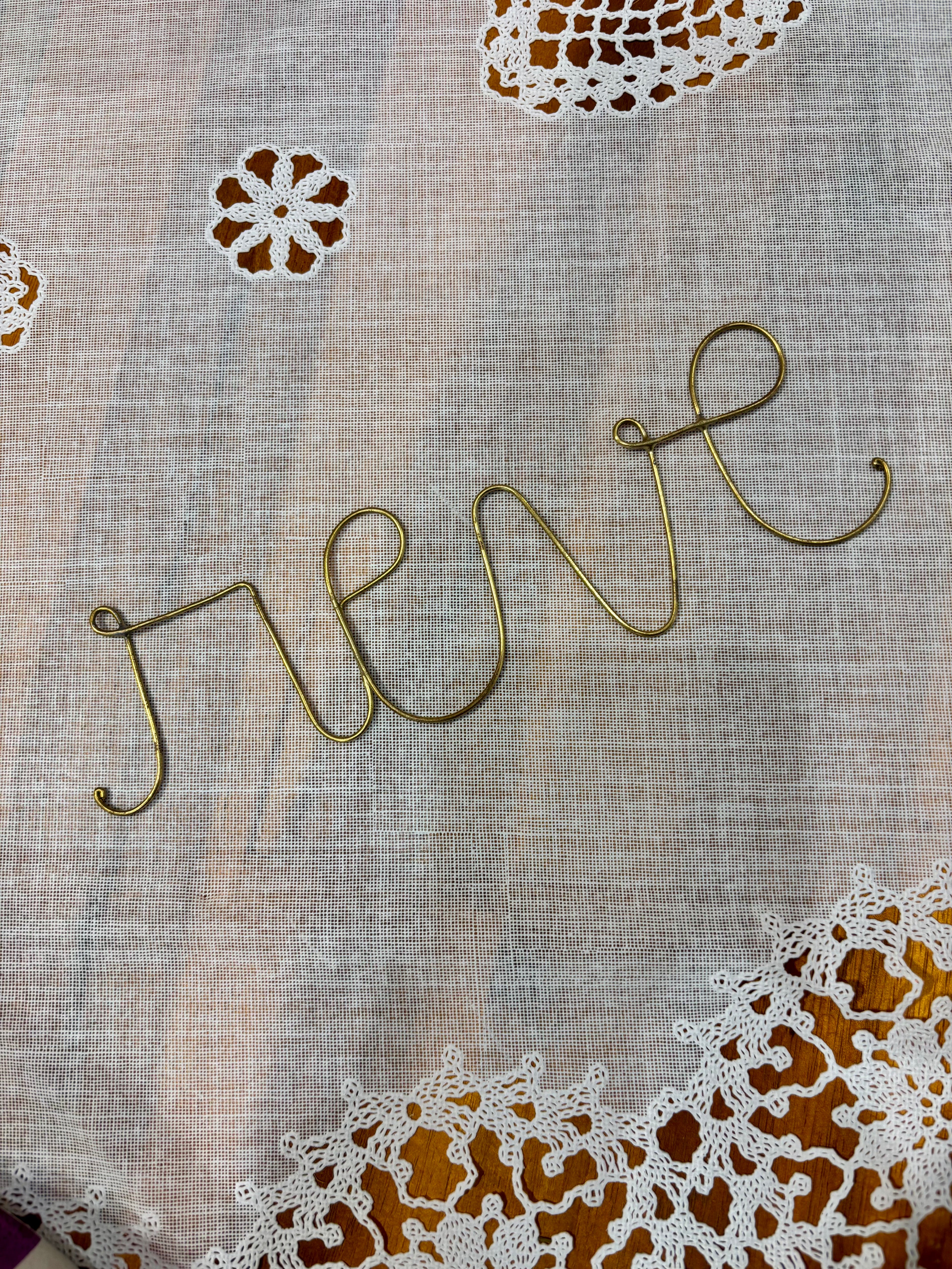 Mots décoratifs en laiton – Bonheur, Amour, Rêve, Voyage, Famille