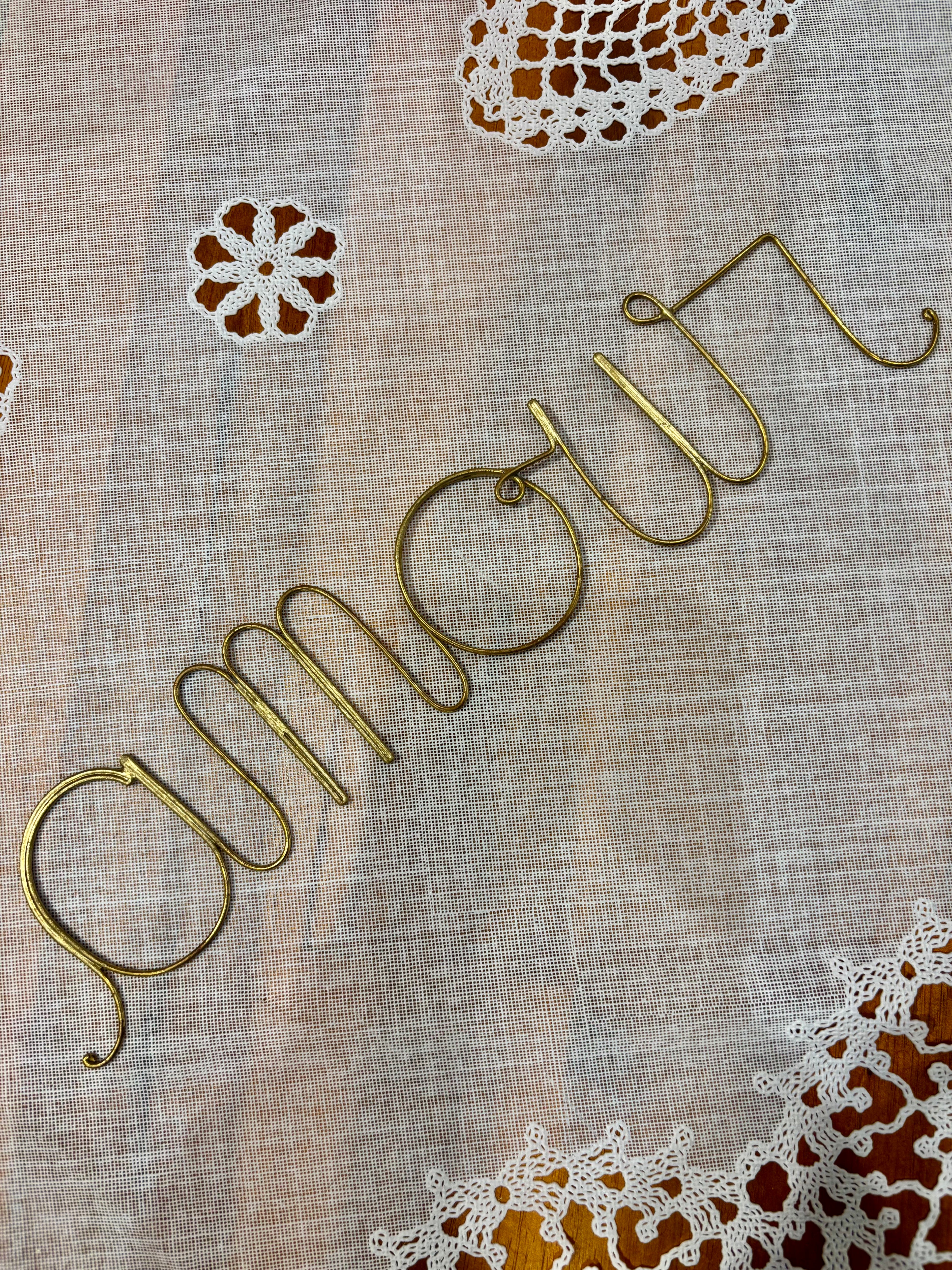 Mots décoratifs en laiton – Bonheur, Amour, Rêve, Voyage, Famille