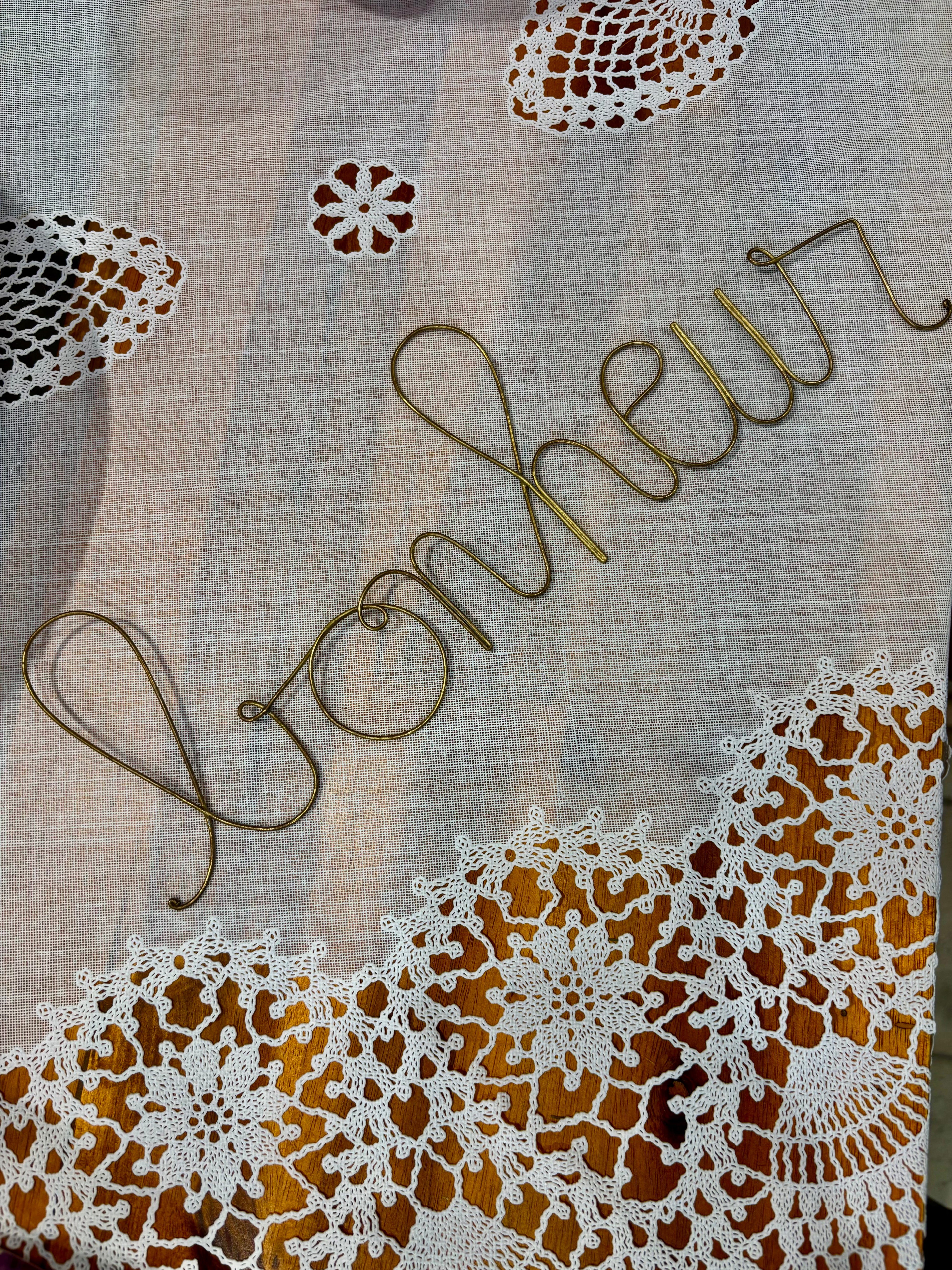 Mots décoratifs en laiton – Bonheur, Amour, Rêve, Voyage, Famille