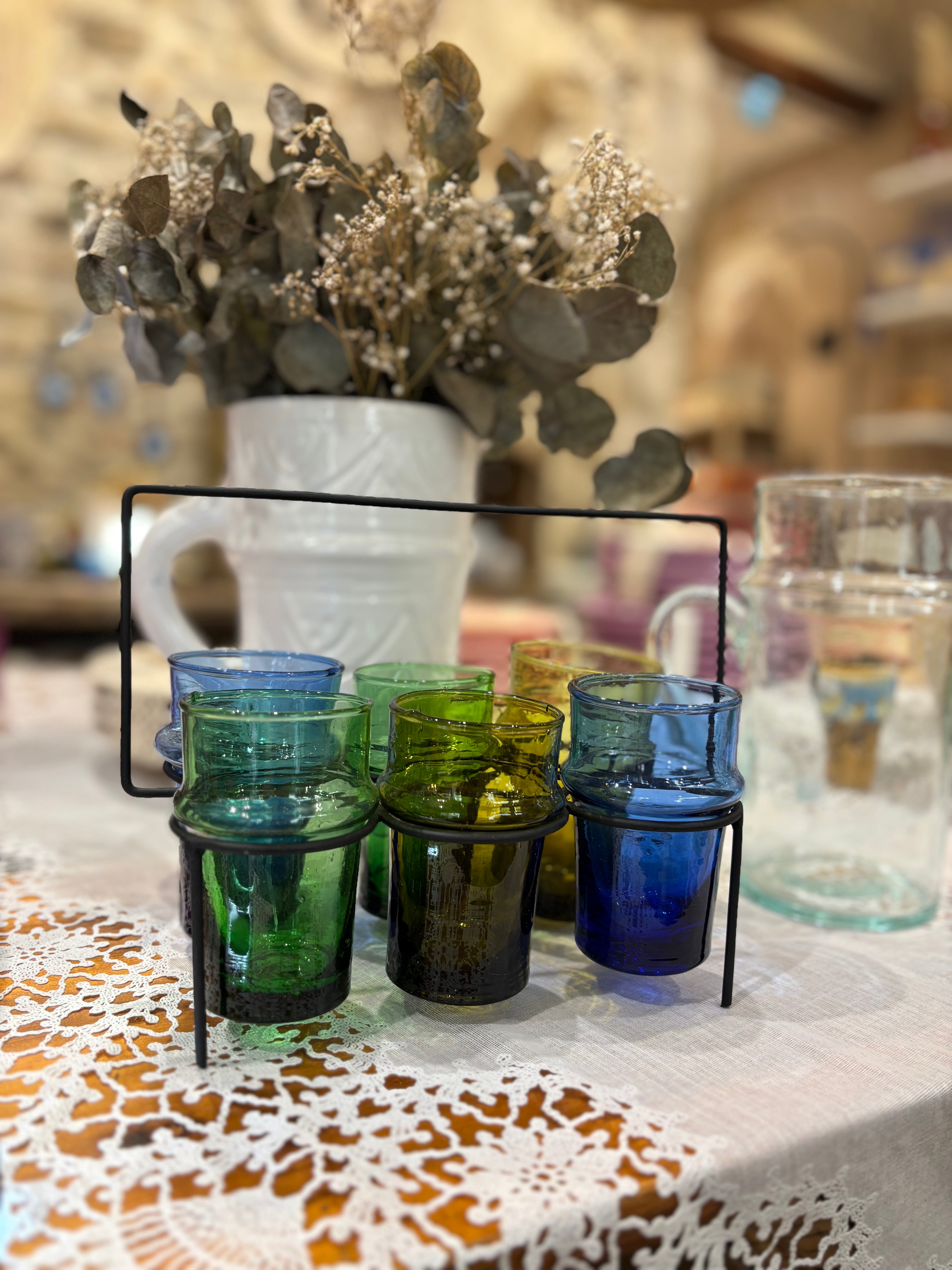 Porte-verres Beldi en fer forgé