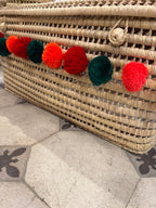 Grande malle de rangement en feuille de palmier – 80 cm