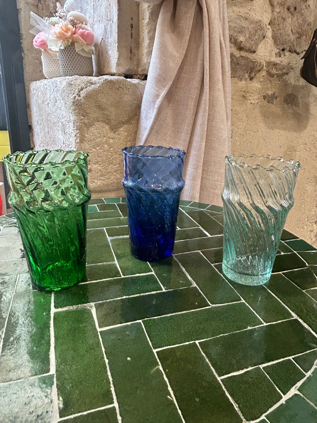Verre beldi Strié - Lot de 6