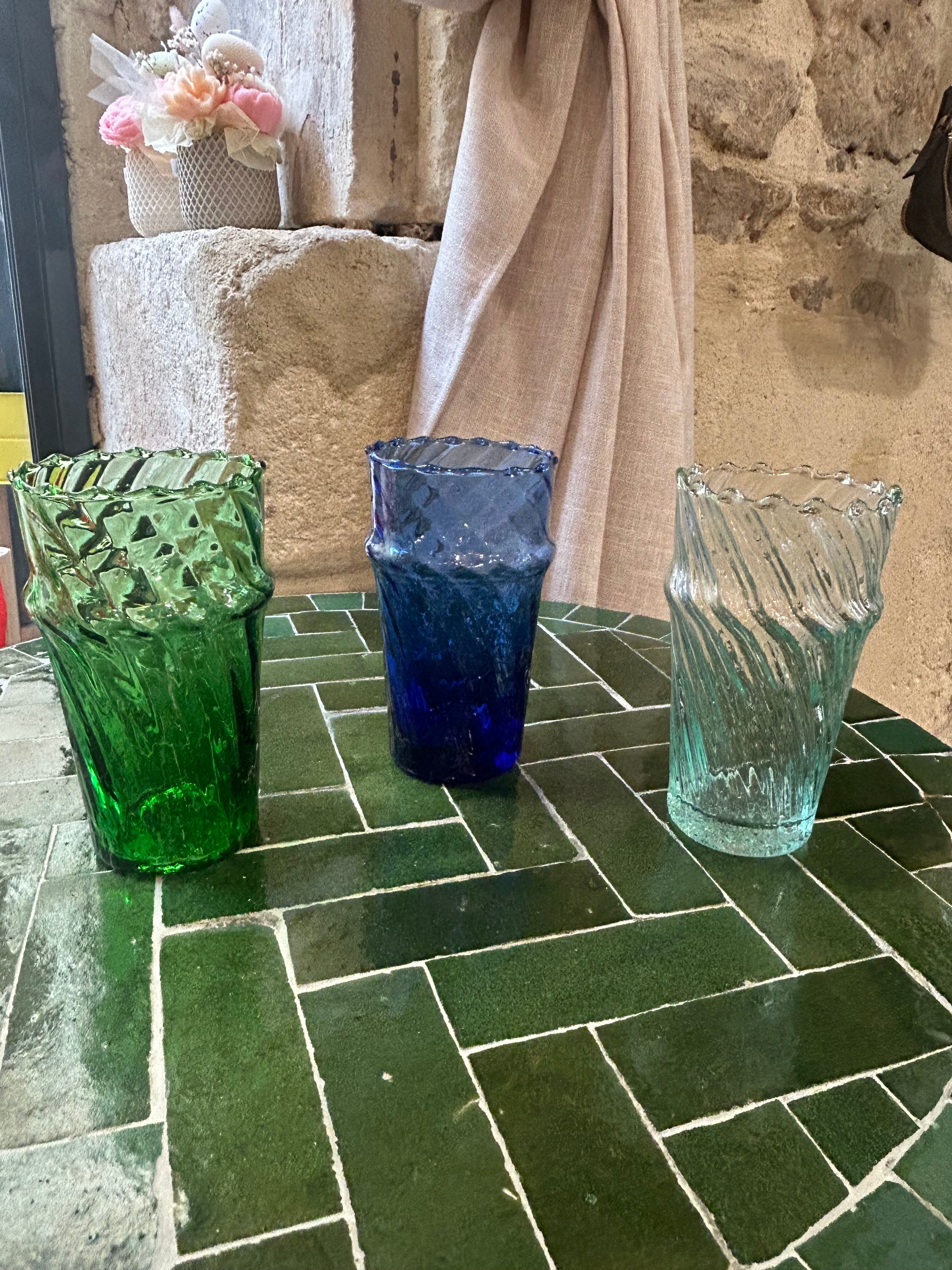 Verre beldi Strié - Lot de 6