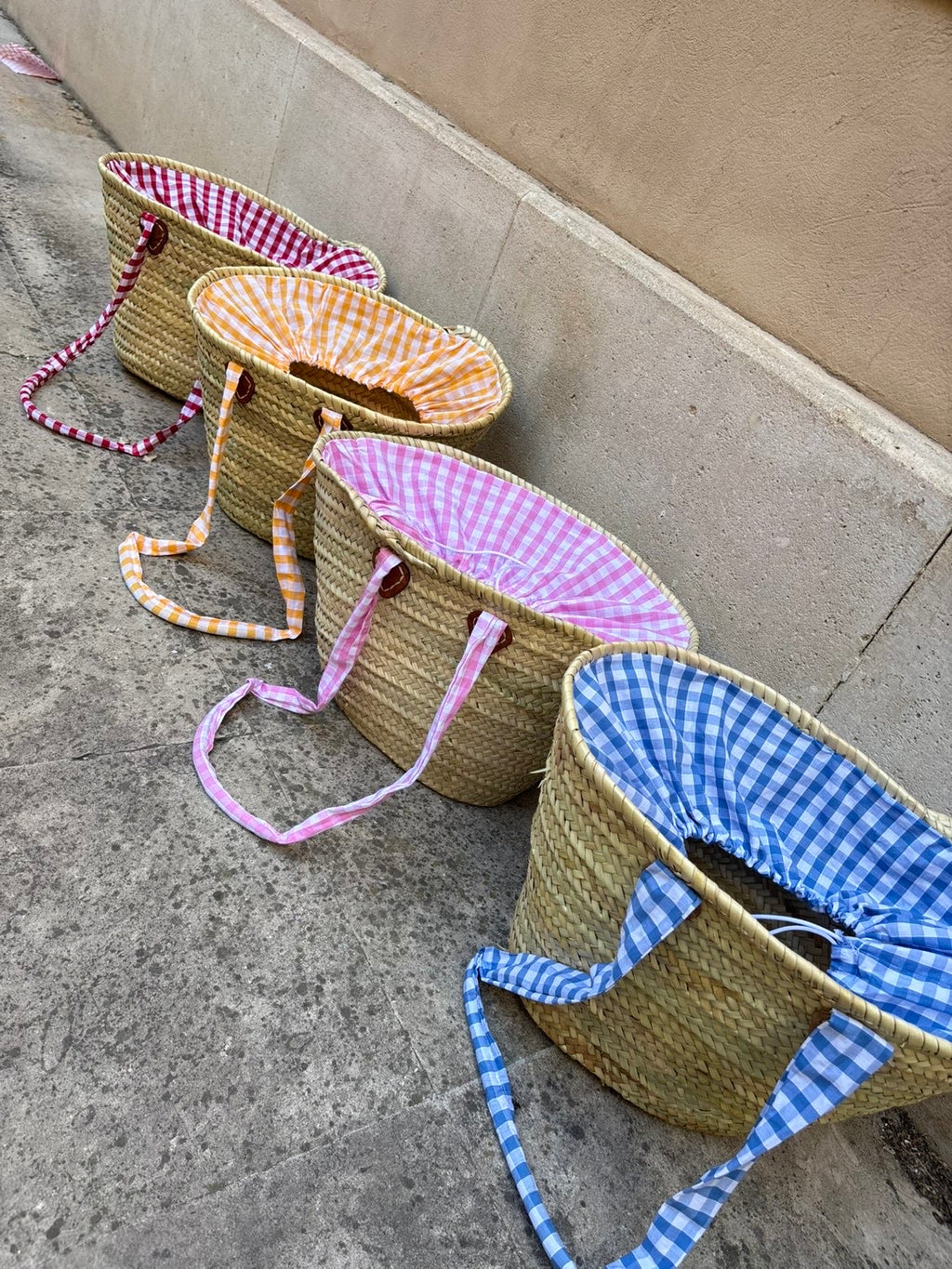 Panier en osier - Collection vichy