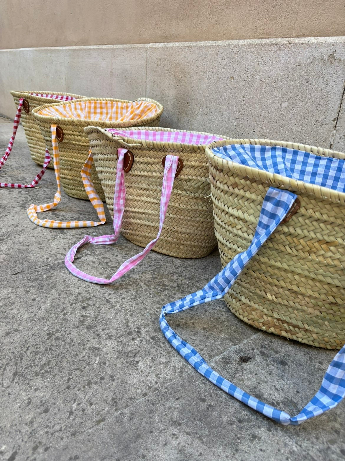 Panier en osier - Collection vichy