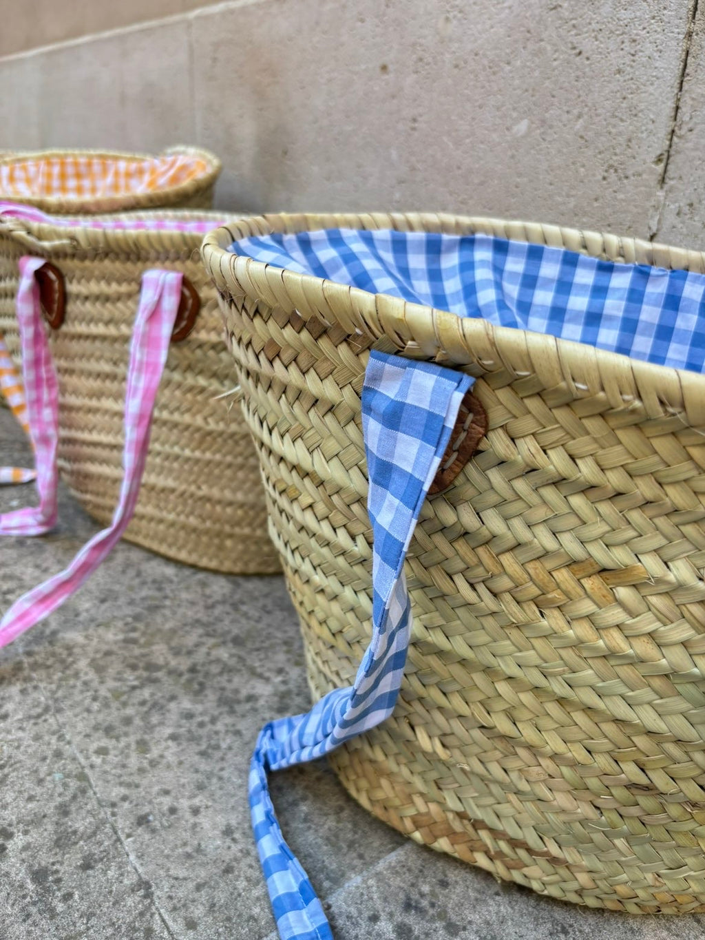 Panier en osier - Collection vichy