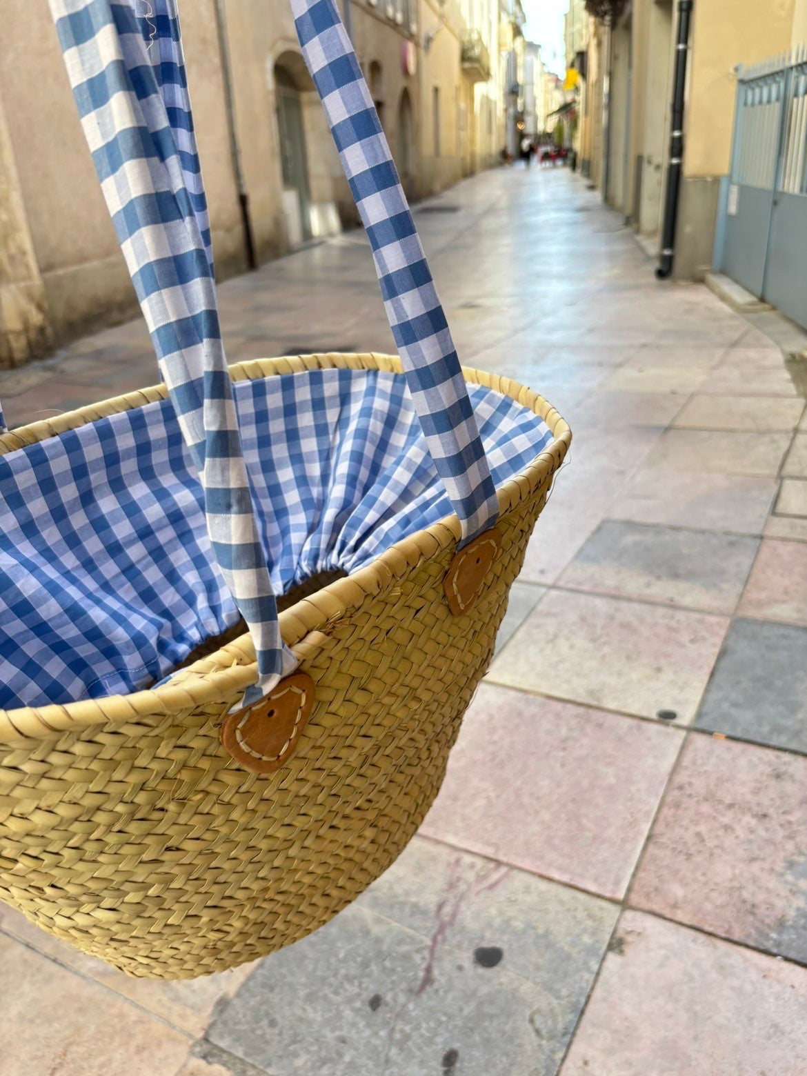 Panier en osier - Collection vichy