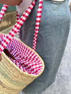 Panier en osier - Collection vichy