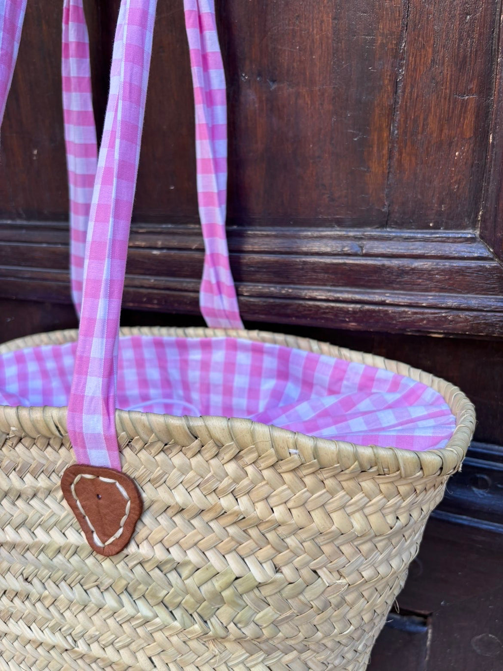 Panier en osier - Collection vichy