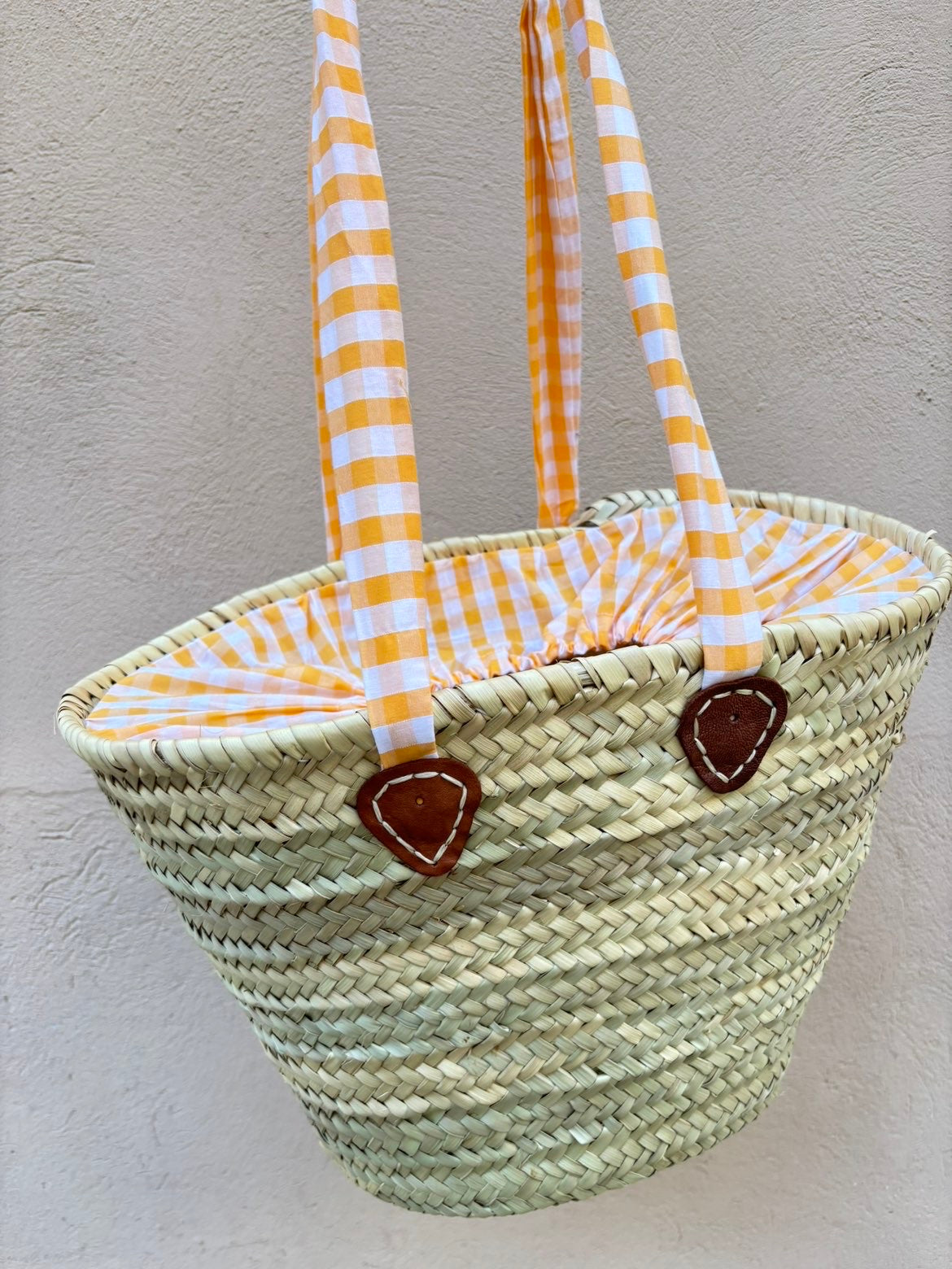 Panier en osier - Collection vichy