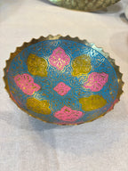 Bol à bijoux en laiton gravé