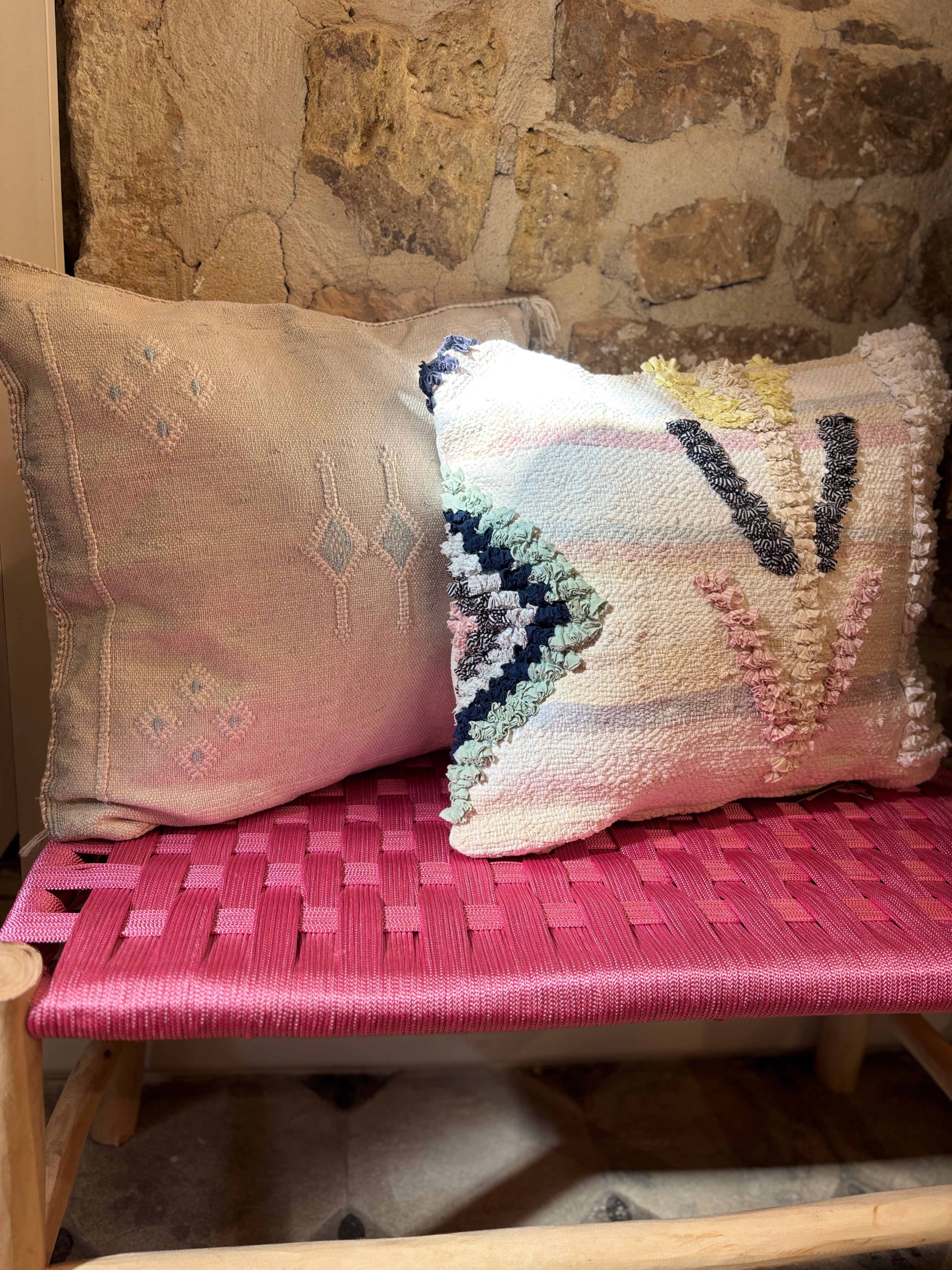 Housse de coussin marocain - Boucharouite