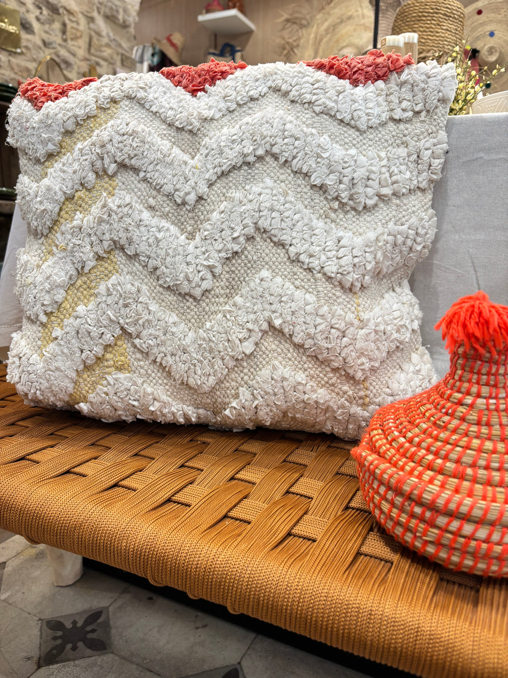 Housse de coussin marocain - Boucharouite