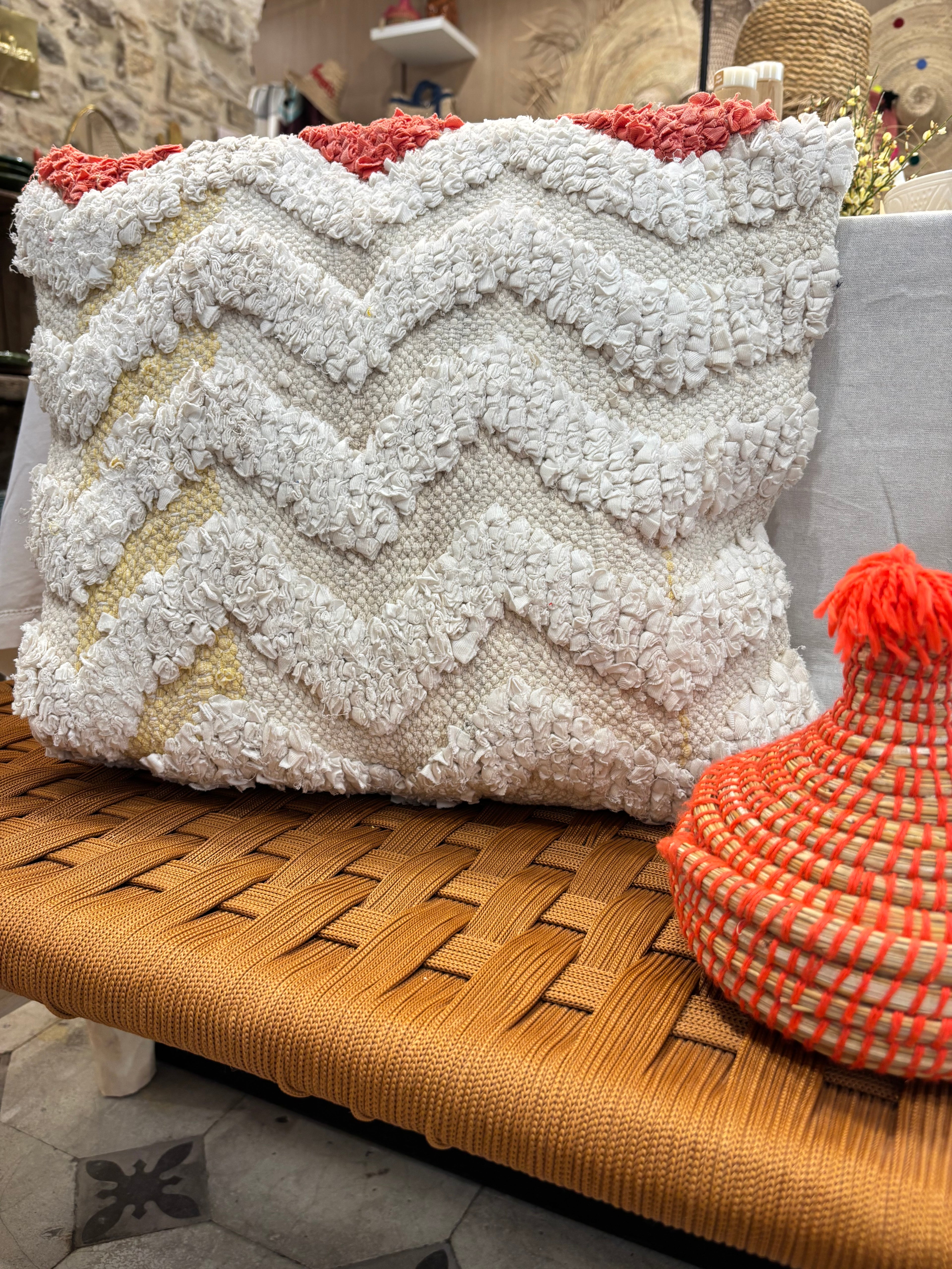 Housse de coussin marocain - Boucharouite