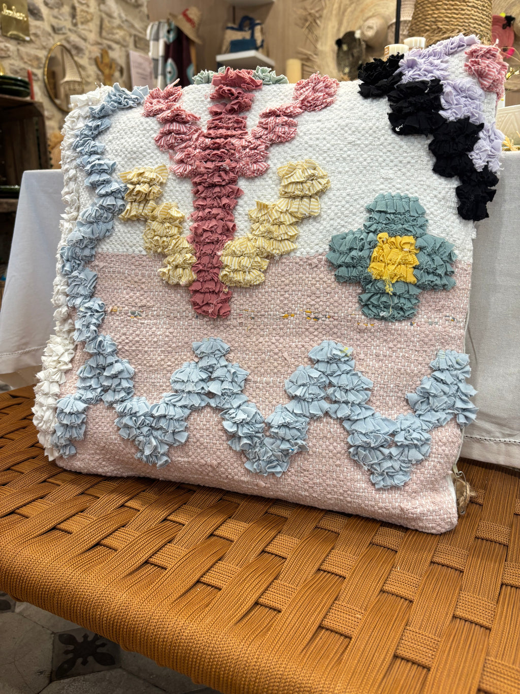 Housse de coussin marocain - Boucharouite