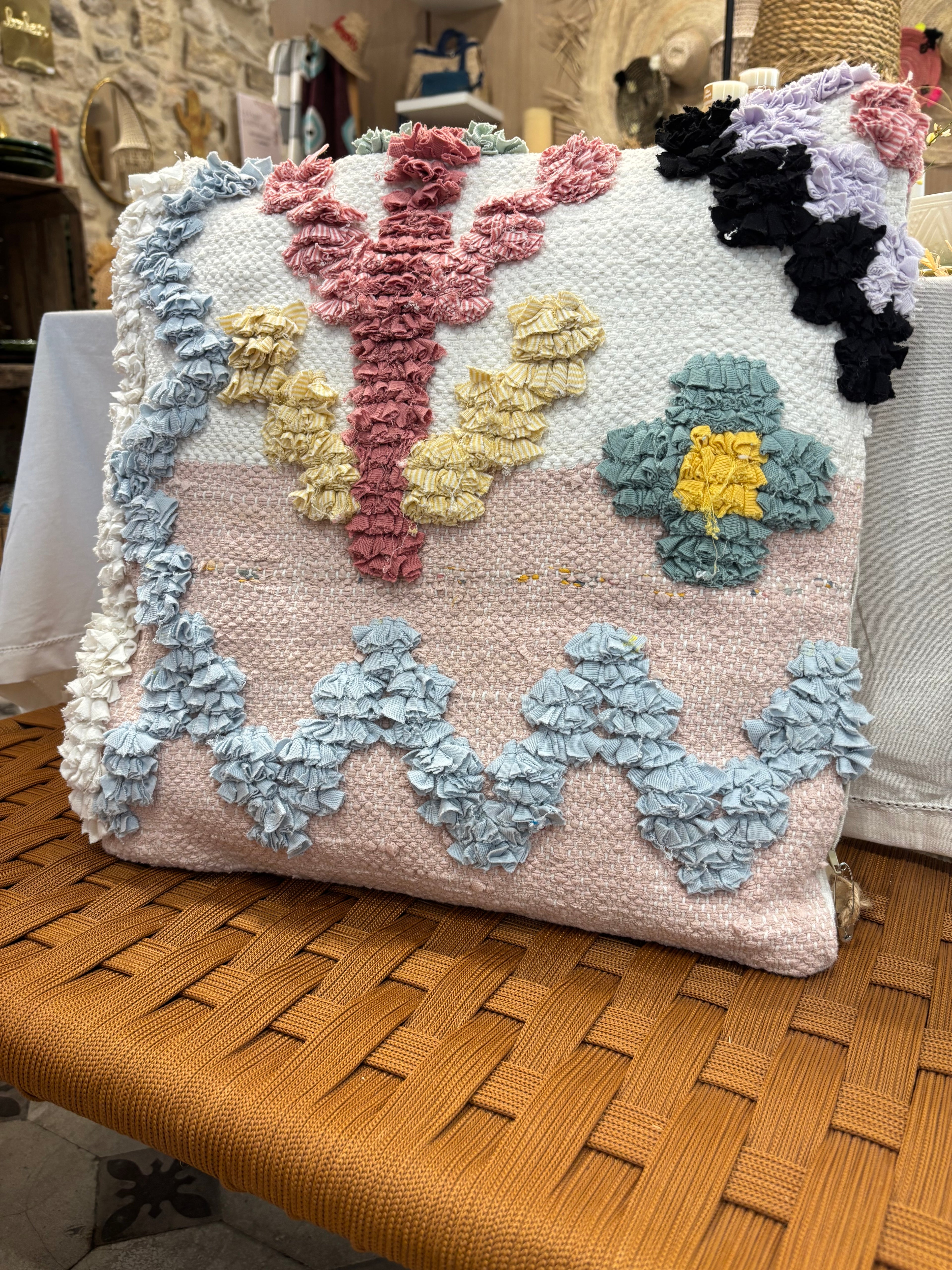 Housse de coussin marocain - Boucharouite