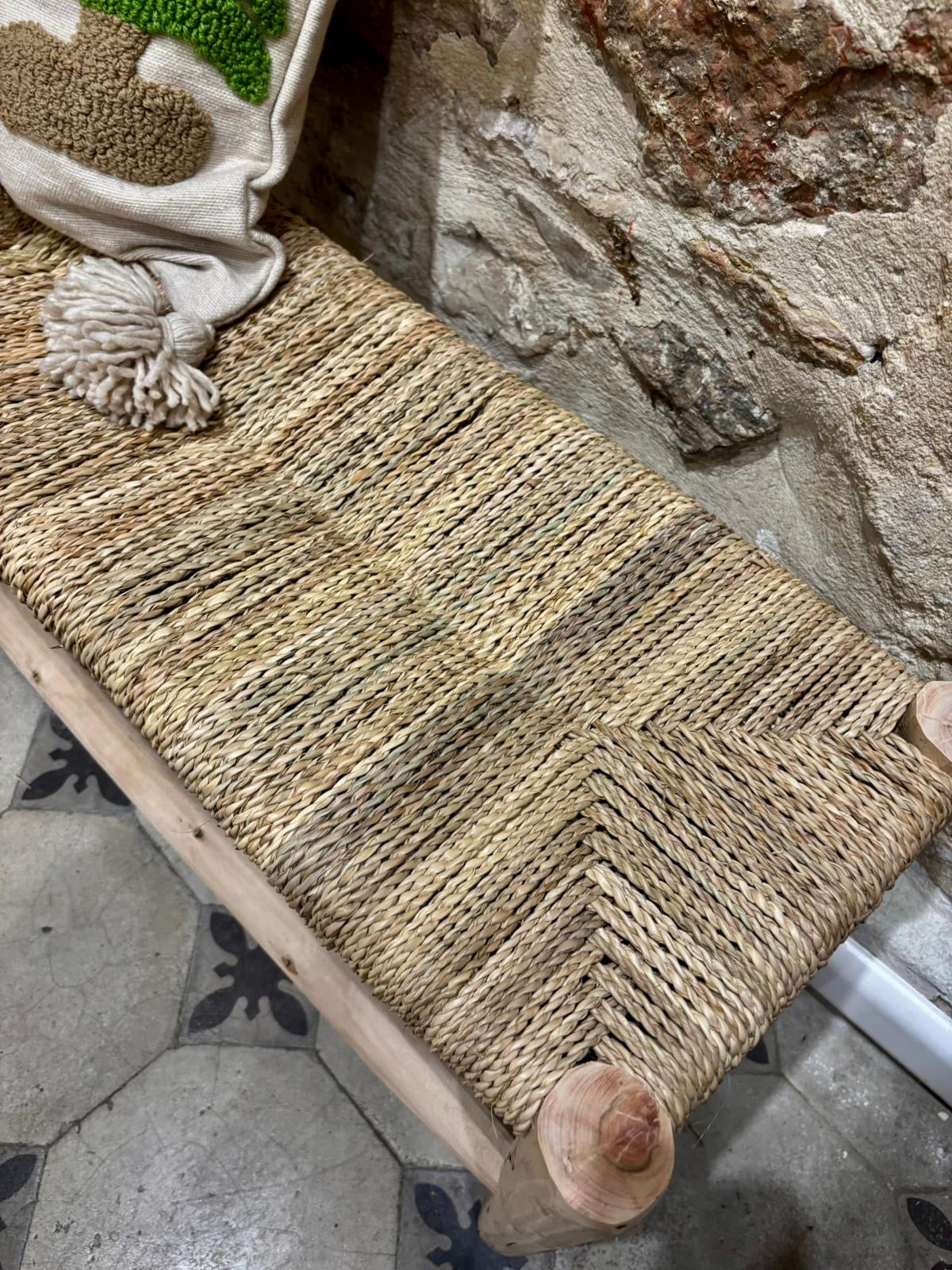 Banc en corde naturelle